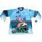 custom fishing jersey sublimated printed 100% polyester fishing shirts