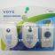Newest design adjustable volume ABS 1 transmitter 2 receiver wireless doorbell