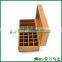 large capacity personalized tea bag box bamboo, Chinese tea box with dismountable adjustable compartments