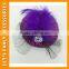 PGHD0690 Wholesale mixed color mini glitter hats feather hair clips for kids