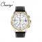 CHAXIGO 9904 3eyes Alloy wholesale Pu leather men watch with OEM