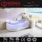 2016 New White Corner Glass Tub whirlpool hydro massage bathtub Q323