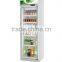 upright glass door cold drink display refrigerator showcase