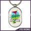 High Quality Unique Design Shape Golf Club Printing Metal Keychain Holder