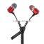 Hot sell personality zipper earphone with Mic factory price