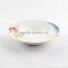 Rose flower decal ceramic porcelain soup plate, linyi ceramic plates dishes / safe home used soup plate