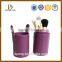 2015 Hot Sale Custom Hand-made Genuine Leather pu Leather Makeup Brush Holder