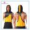 100% cotton mens gym stringer back singlet tank top hoodie