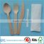 chinese disposable wooden airline hotel cutlery set knife fork spoons                        
                                                Quality Choice