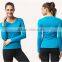 wholesale women function fabric long sleeve running shirts/quick dry running wear