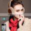 Fashion bluetooth fur ear muff headphones for winter