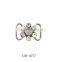 Zinc alloy bra ornament buckle with rhinestones