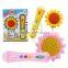 Sunflower musical plastic electronic kids microphone toy