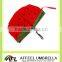 21''x8k watermelon three folding umbrella