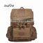 2016 canvas leather backpack leisure mens messenger bag