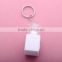 Hot Selling LED Light Keychain Mini White Water Dispenser Shaped Plastic Keyring