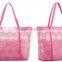 Candy color clear PVC beach tote bag promotional project