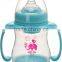 FDA EN14350 approved baby feeding bottles with handle and liquid silicone nipple