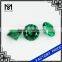 synthetic nano emerald 8mm round brilliant cut nano gem for jewelry