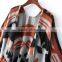 Women's Cape Poncho Sweater Knitwear With Tassels