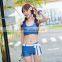 2015 japan bikini blue color swimwear