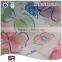 100% polyester printing organza for women dress, with big flower