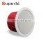 Waterproof red fashion shape fireproof ceiling speaker with amplifier
