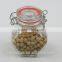 Glass Material Hermetic Jar With Glass Lid & Metal Clip & Silicon Ring