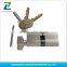 brass plating finishing length 40-120mm 6pins mortise euro high security door lock cylinder electric