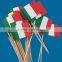 144pcs party picks wooden flag toothpicks wholesale