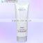 Plastic cosmetic tube with elliptical cap