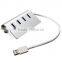 Multi 4 port aluminum usb 3.0 por hub from China Suppliers, 4 port usb 3.0 hub (30" cable)