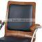 2015 New Black Leatherette Wooden Pad Conference Chairs with Sled Base Design