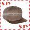 custom blank flat brim snapback suede baseball cap