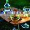 DX030/ Picnic Time Bamboo Portable Wine and Snack Table