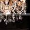 Canvas Shade Glass Chandelier Elbow