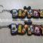 promotional soft PVC keychain,silicone cartoon keychain,rubber keychain