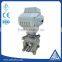 3 inch threaded 3 pc electric ball valve