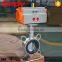 ss316 150lb pneumatic butterfly valves wafer type
