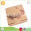 Hot sale recyclable kraft paper gift packing handkerchief with lid