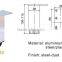 silver furniture hardware aluminum alloy cabinet leg for furniture