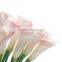 High Quality callas Flower Artificial silk flower3 colors callas flowers Real Touch fragrance PU Factory wholesale