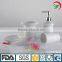 China suppliers customized logo bathroom accessories set white ceramic