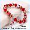 Promotion christmas gifts imitation pearls christmas beads bracelet