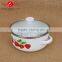 Wholesale 3 pieces enamel insulated casserole hot pot