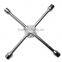 Cross Rim Wrench 4 Way Wheel Spanner Nut X Cross car tyre