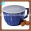 Custom make Eco-Friendly Feature and melamine mixing plastic bowl with handle