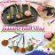 Unique colorful Japanese Wagashi fruit and vegetable magnets