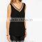 New Spring Summer Tops Women Sleeveless V-neck Chiffon Tops