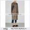 Wholesale Ladies Apparel Tonal Brown Transparent Rubberised Raincoat(DQE0362C)